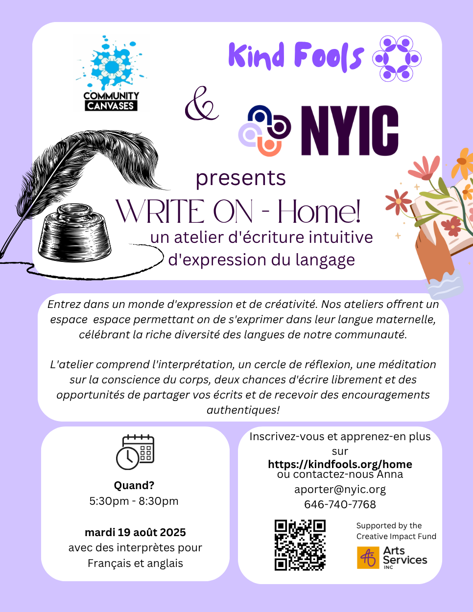 WRITE ON - Home Poster Spanish